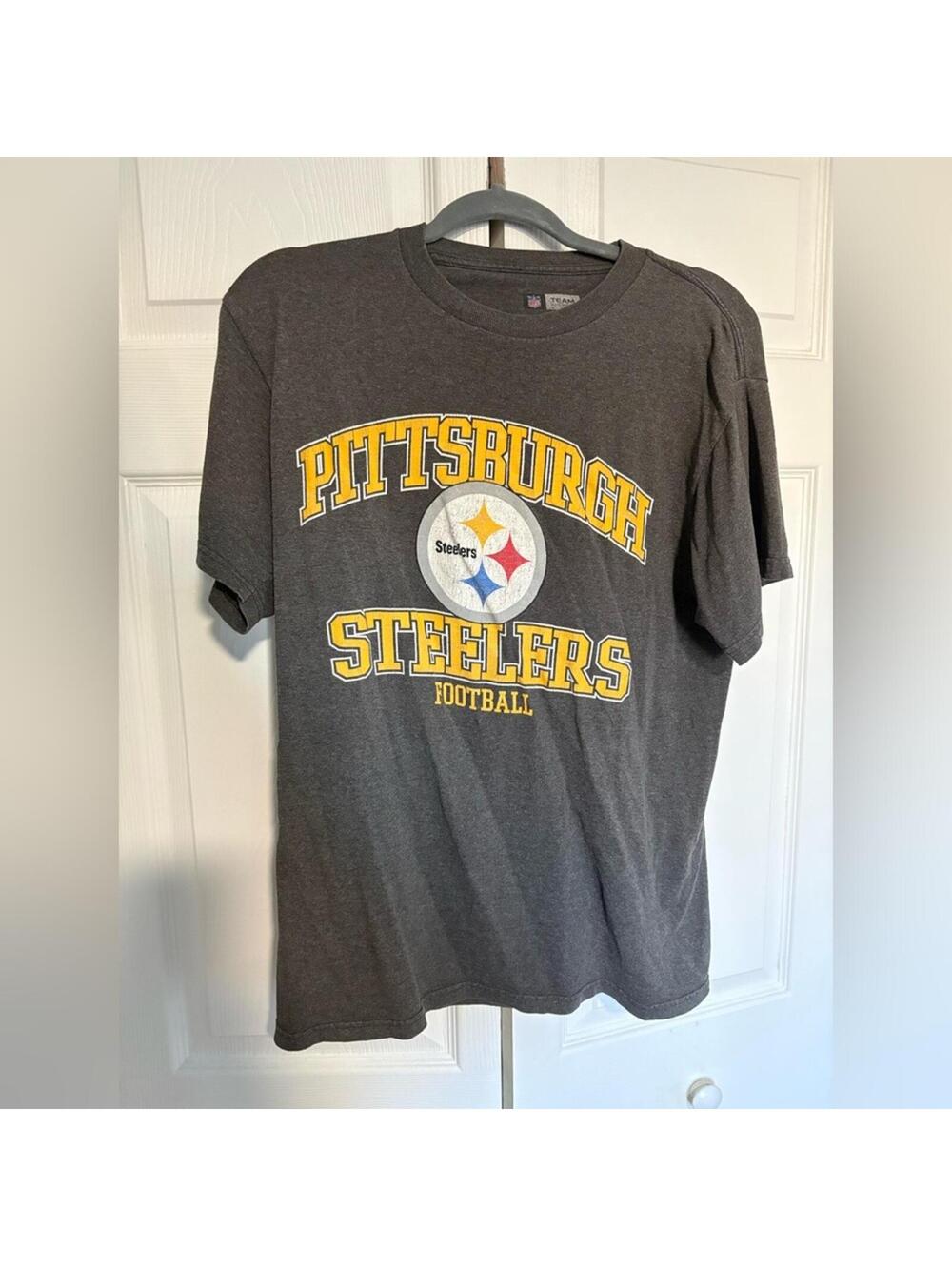 Team Apparel Pittsburgh Steelers Charcoal Tee